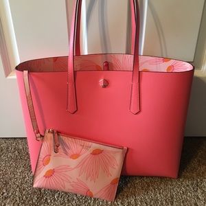 Kate spade Molly falling flower pop large tote